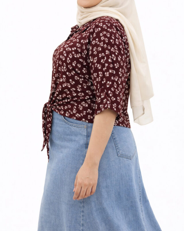 شمیز گره ای پفکی 7378 - Image 3