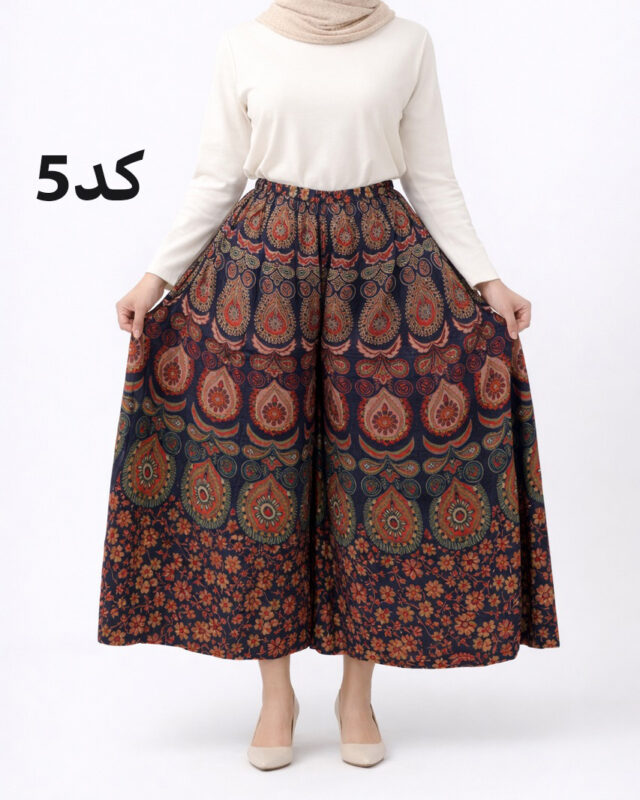 شلوار دامنی لنگی هندی 7379 - Image 6