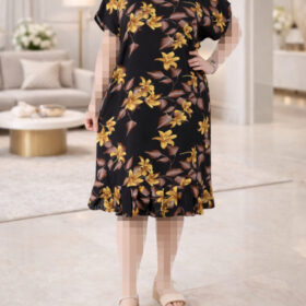 پیراهن کوتاه نخی وارداتی