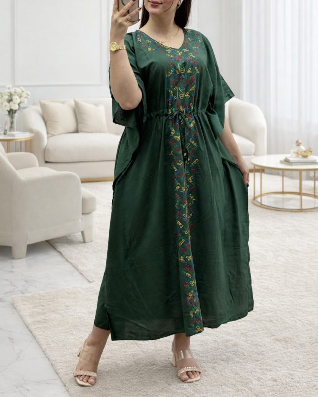 ساحلی پانچ گلدوزی هندی رونیس SH7402 - Image 2