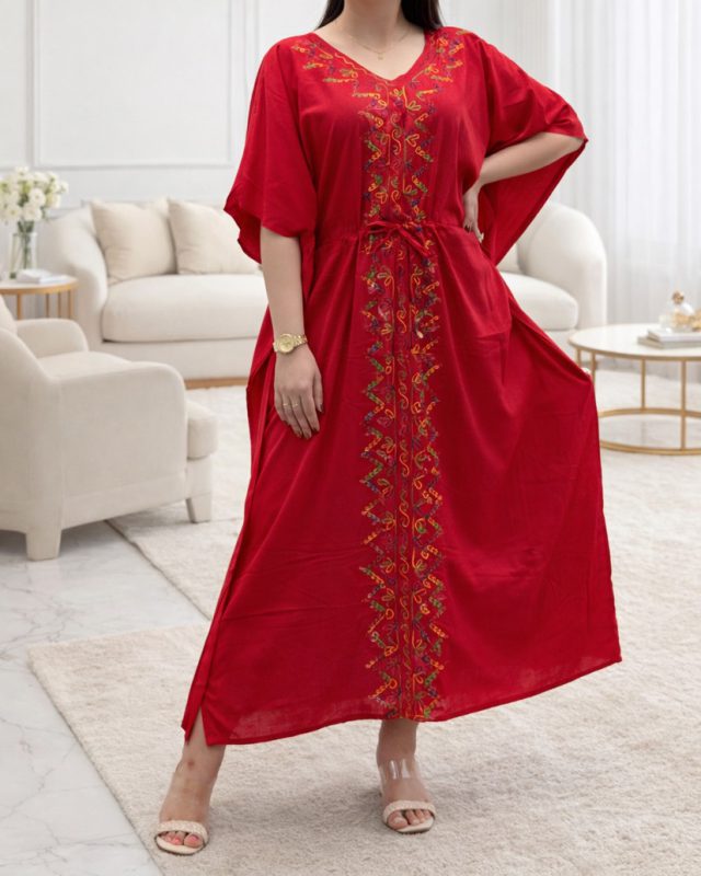 ساحلی پانچ گلدوزی هندی رونیس SH7402 - Image 10