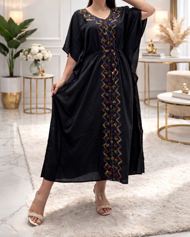 ساحلی پانچ گلدوزی هندی رونیس SH7402 - Image 4