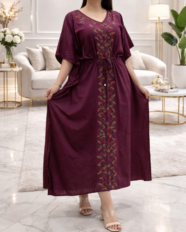 ساحلی پانچ گلدوزی هندی رونیس SH7402 - Image 8