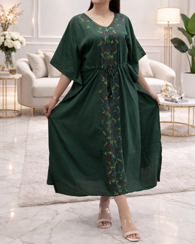 ساحلی پانچ گلدوزی هندی رونیس SH7402 - Image 6