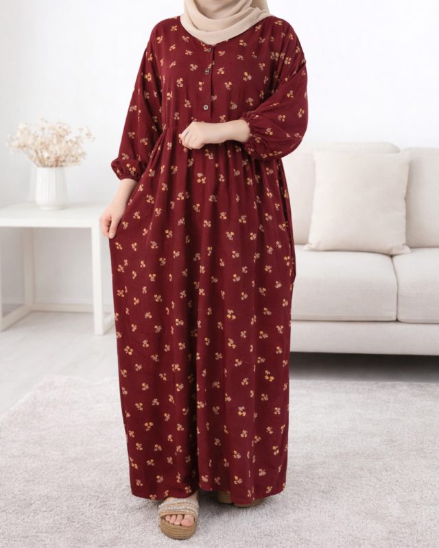 پیراهن ساحلی کجرا دکمه دار A6150