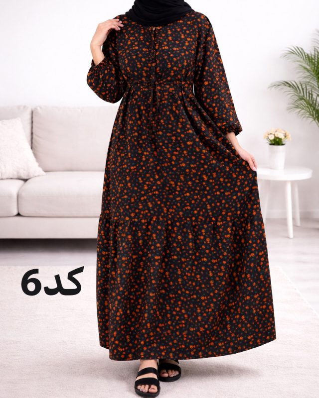 پیراهن ساحلی پفکی A7413 - Image 6