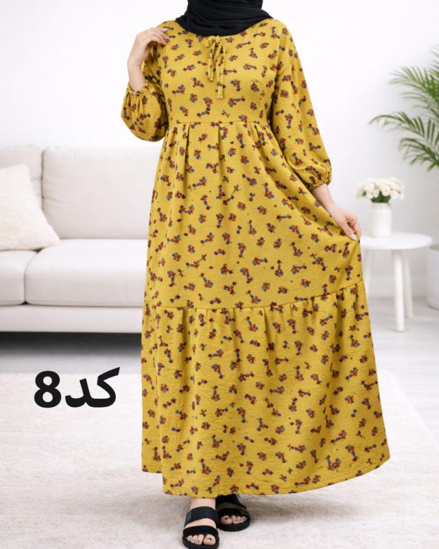 پیراهن ساحلی پفکی A7413 - Image 8