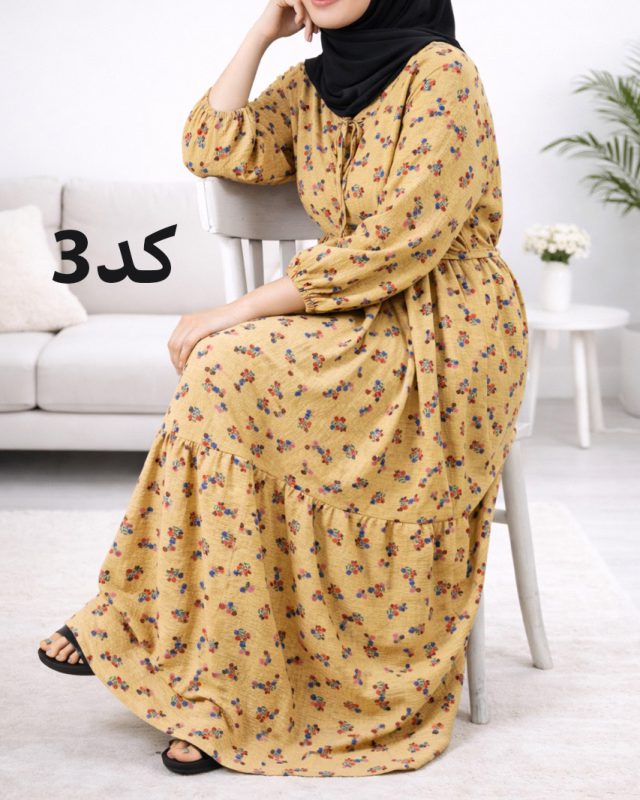 پیراهن ساحلی پفکی A7413 - Image 3