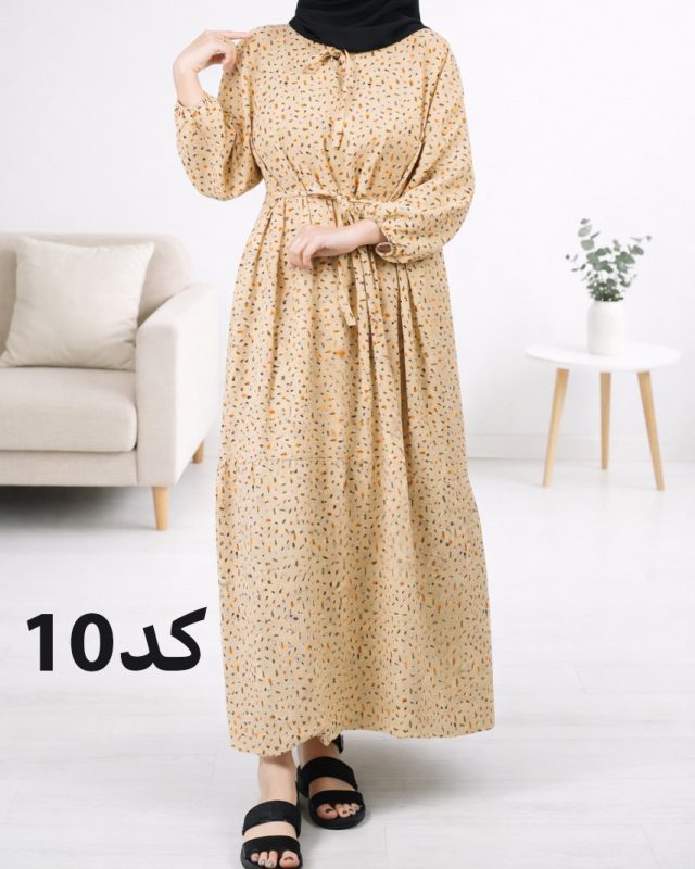 پیراهن ساحلی پفکی A7413 - Image 11