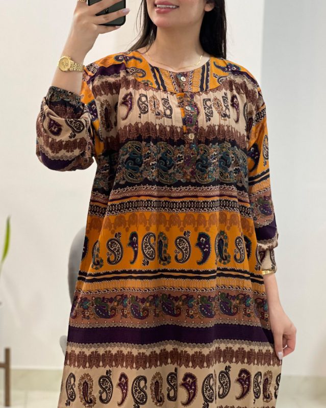 تونیک سنتی بیگ سایز اندونزی M617 - Image 4