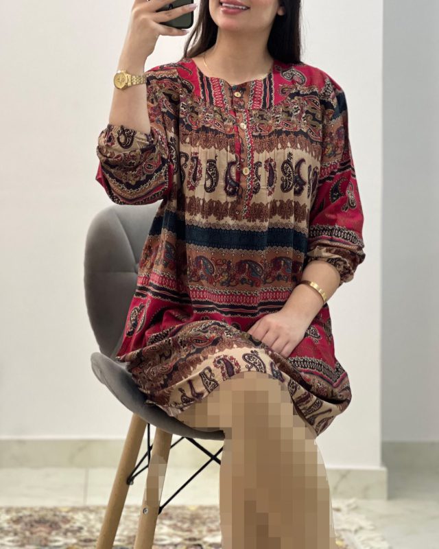 تونیک سنتی بیگ سایز اندونزی M617 - Image 2