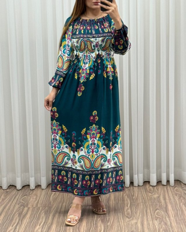 ساحلی حاشیه دار گل ترمه 7436 - Image 3