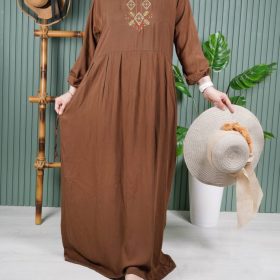 پیراهن ساحلی گلدوزی مارال