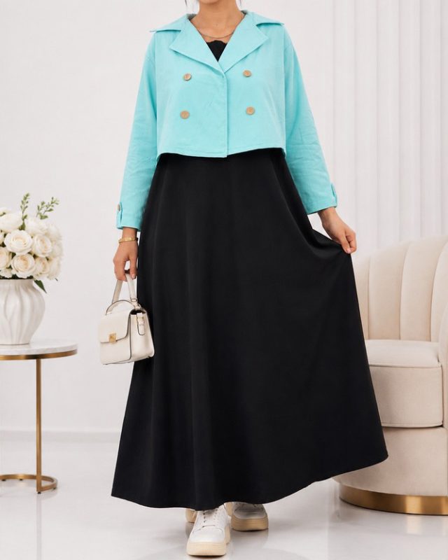 کت سارافون یقه انگلیسی 7549 - Image 12