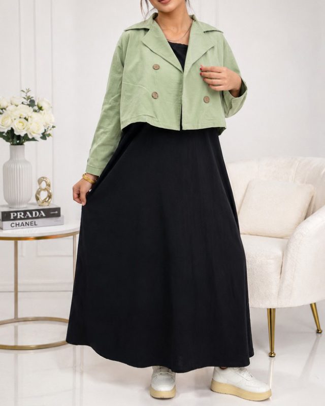 کت سارافون یقه انگلیسی 7549 - Image 11