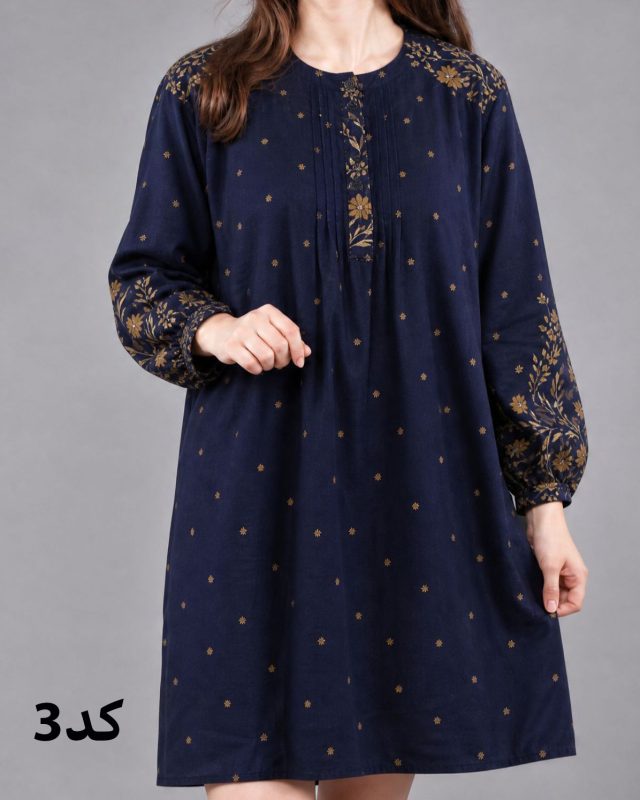 تونیک زنانه طرح اندونزی سایزبزرگ 7630 - Image 6