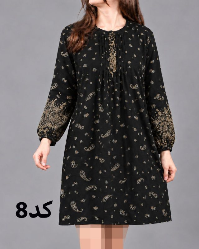 تونیک زنانه طرح اندونزی سایزبزرگ 7630 - Image 9