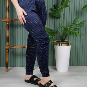 شلوار زنانه مخمل خالدار وارداتی