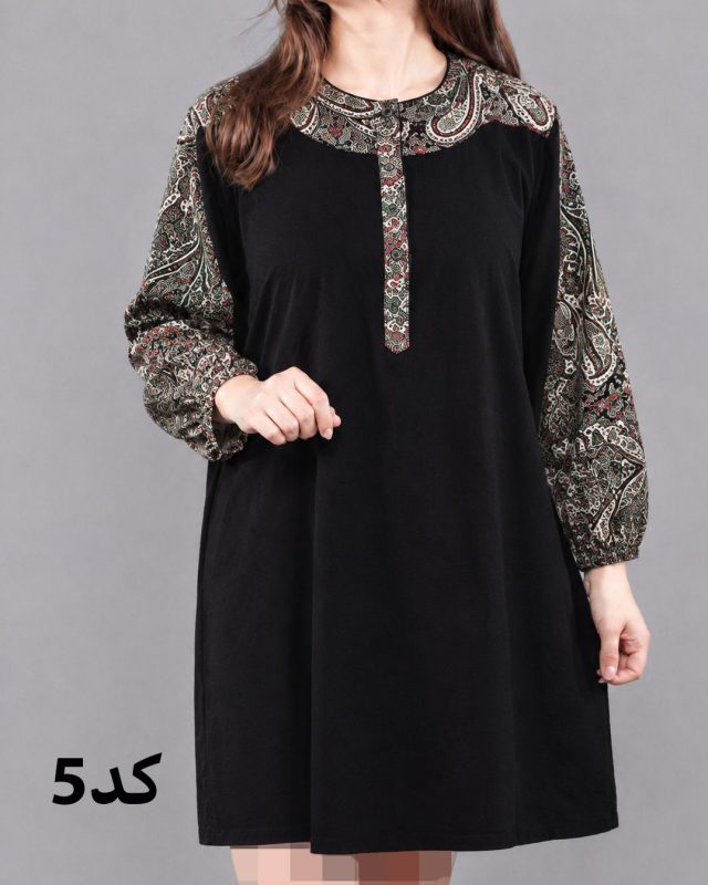 تونیک زنانه طرح اندونزی سایزبزرگ 7630 - Image 2