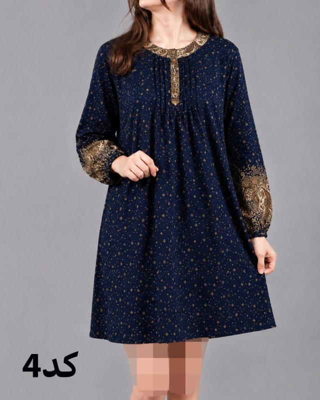 تونیک زنانه طرح اندونزی سایزبزرگ 7630 - Image 3