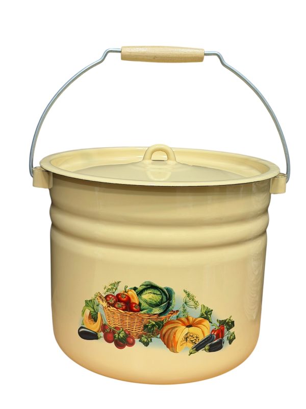 سطل ۱۲ لیتری لعابی روس طرح کدو جدید