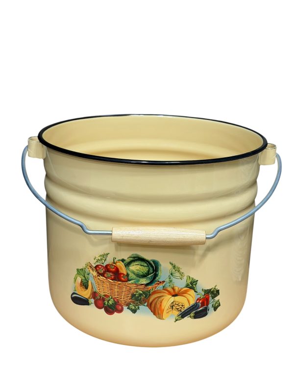 سطل 12لیتری لعابی روس کدو جدید 7638 - تصویر 3
