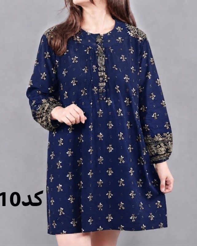 تونیک زنانه طرح اندونزی سایزبزرگ 7630 - Image 11