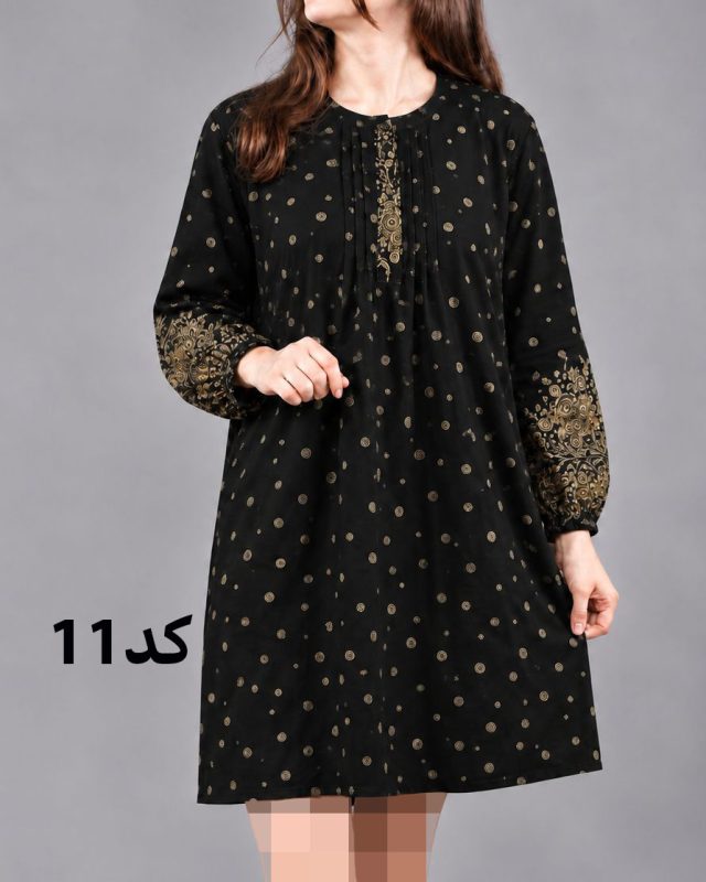تونیک زنانه طرح اندونزی سایزبزرگ 7630 - Image 12