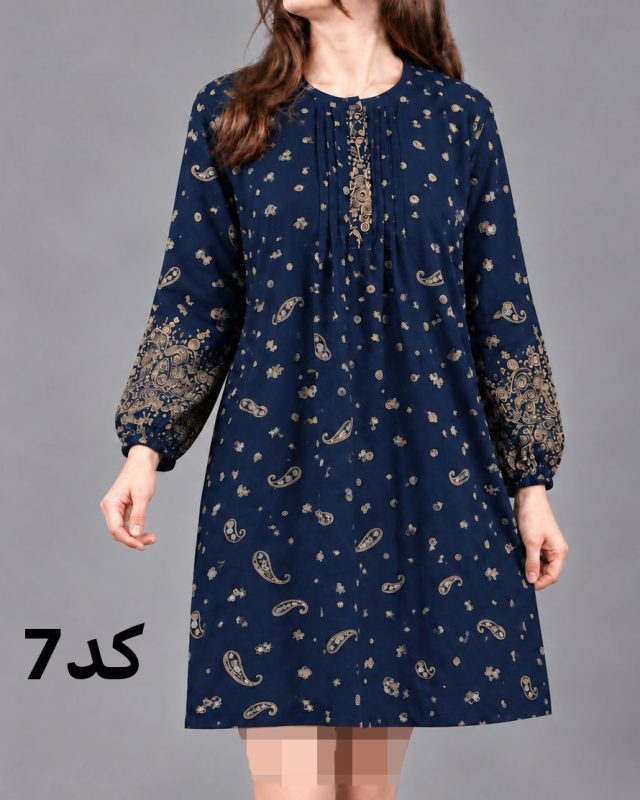 تونیک زنانه طرح اندونزی سایزبزرگ 7630 - Image 8