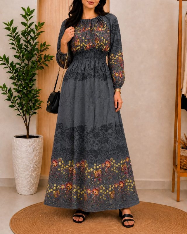 پیراهن ساحلی زنانه حاشیه دار 7627 - Image 3