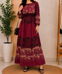 پیراهن ساحلی زنانه حاشیه‌دار