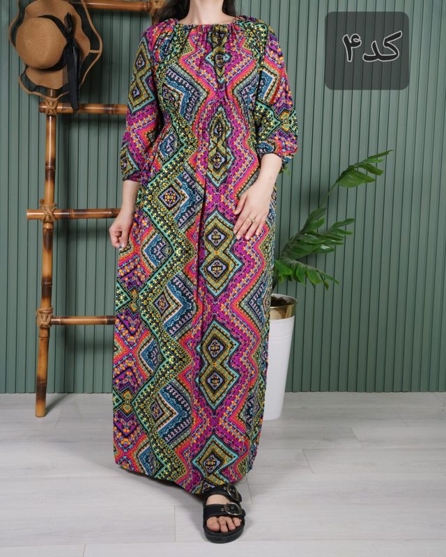 پیراهن ساحلی زنانه تک کش U7729 - تصویر 4