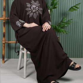 پیراهن زنانه آستین بلند گل یخ